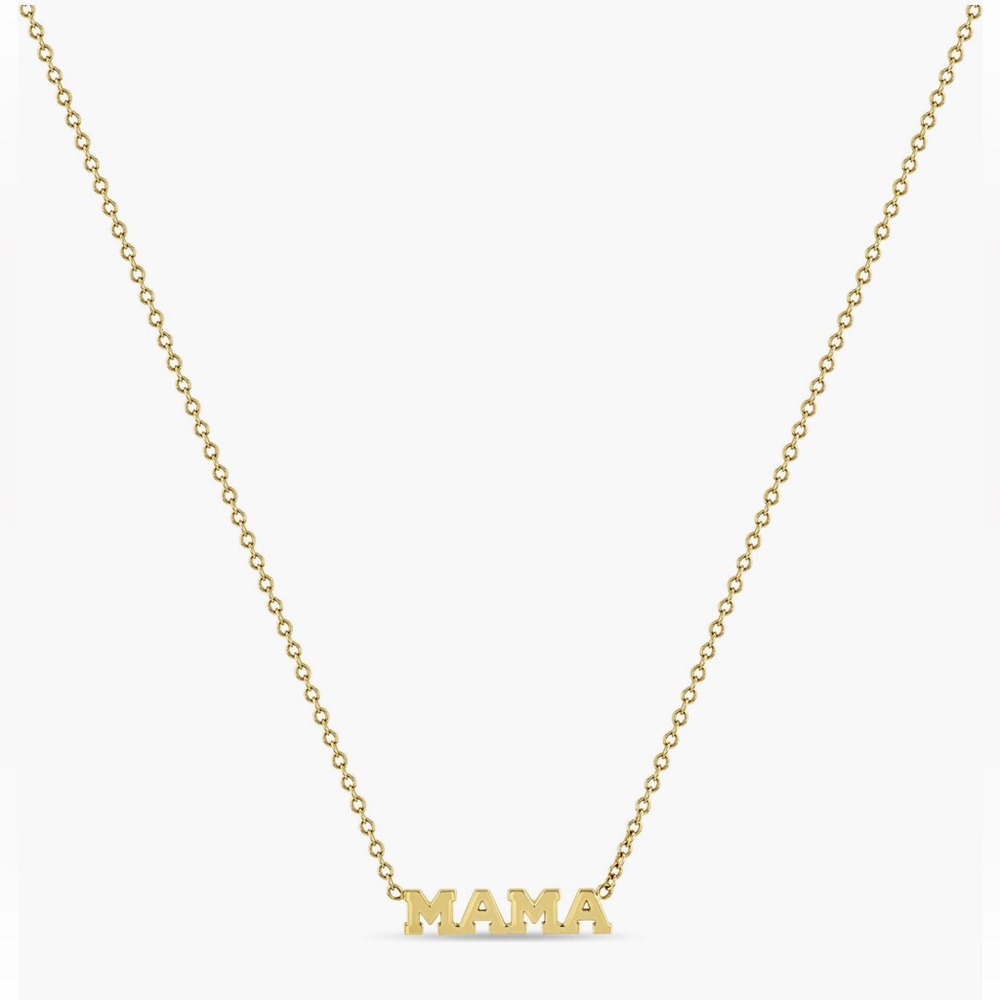 Zoë Chicco Itty Bitty Mama Pendant Necklace